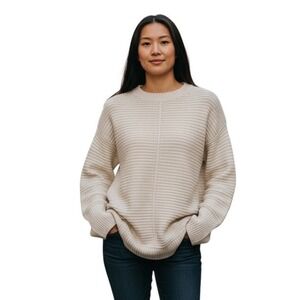 (G-211) Nine west womens‎ sweter long sleeves size M ivory color